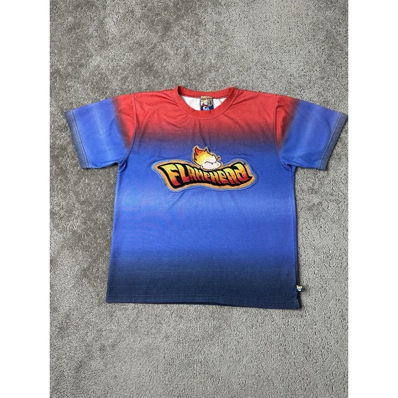 Vintage Mens Tshirt 90s Y2K Flame Head Dead Skull Bone Jnco Jeans USA Size L